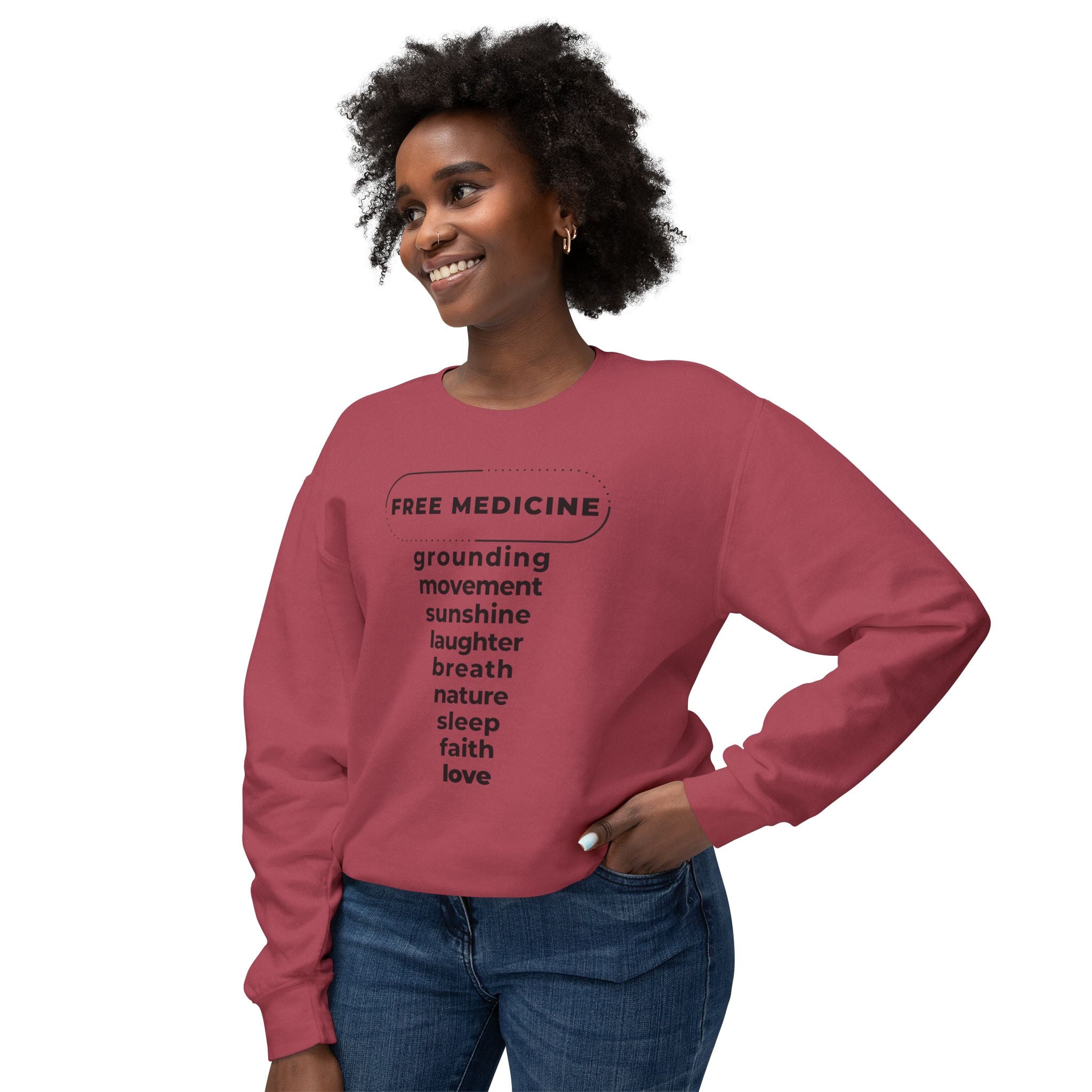 UNISEX FREE MEDICINE CREWNECK